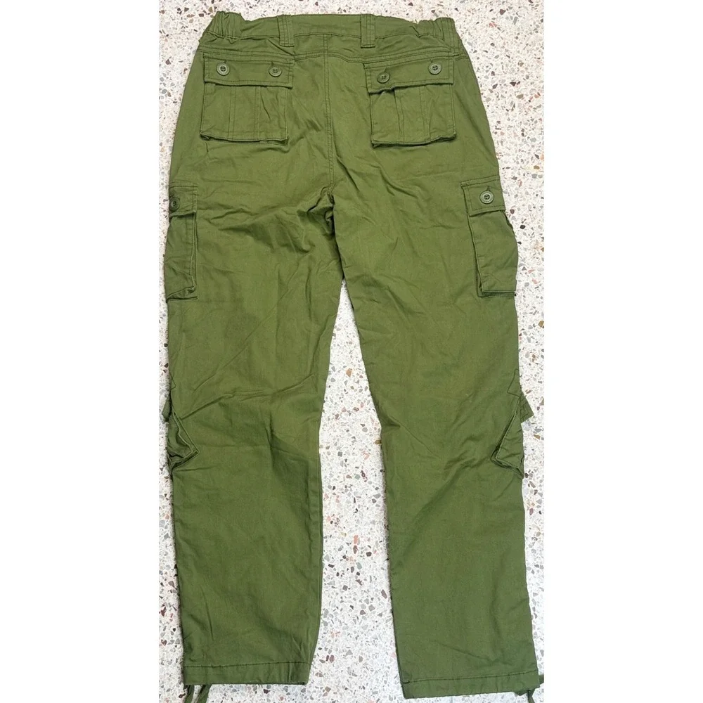 Must Way Women's Green Military Utility‎ Cargo Pants Size 14